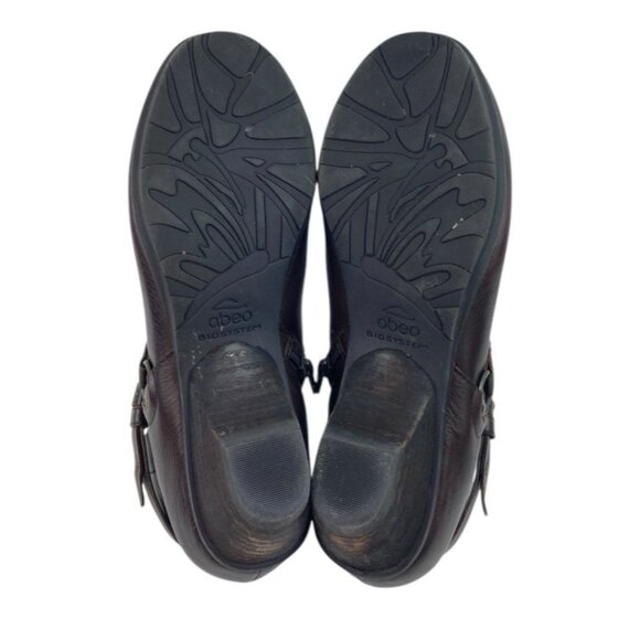 *Abeo Biosystem Nancy Ankle Booties Womens Sz 8.5 Brown Leather Comfort Nuetral - Picture 13 of 16